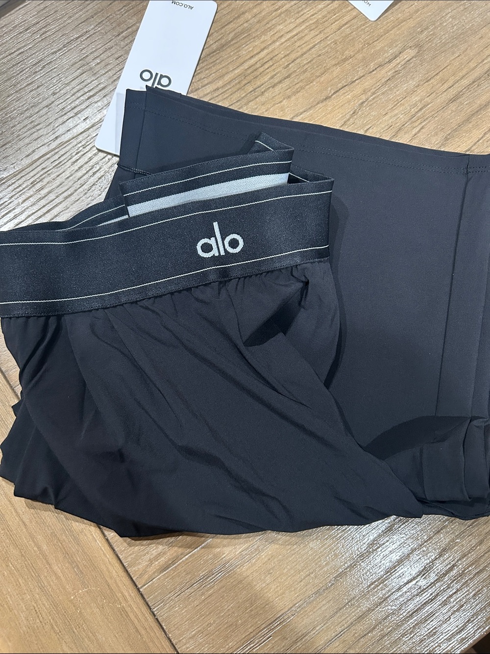 ALO Yoga Black Trouser pant with Branded Elastic Waistband